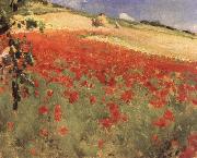 Landscape with Poppies